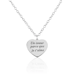 Histoire d'Or Collier Argent Blanc Patie* Colliers|Colliers