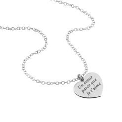 Histoire d'Or Collier Argent Blanc Patie* Colliers|Colliers