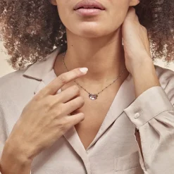 Histoire d'Or Collier Argent Blanc Paulino Pierres Artificelles* Colliers|Ras De Cou