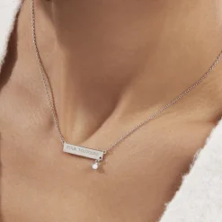 New Histoire d'Or Collier Argent Blanc Sameera Agate