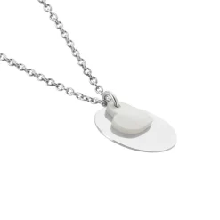 Hot Histoire d'Or Collier Argent Blanc Tana Nacre