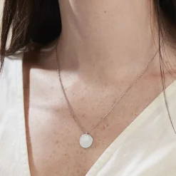 Hot Histoire d'Or Collier Argent Blanc Tana Nacre