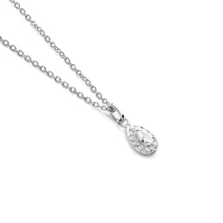 Histoire d'Or Collier Argent Blanc Tania Oxydes De Zirconium* Colliers|Colliers