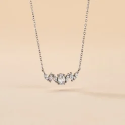 Discount Histoire d'Or Collier Argent Blanc Winter Sweetness Oxyde De Zirconium