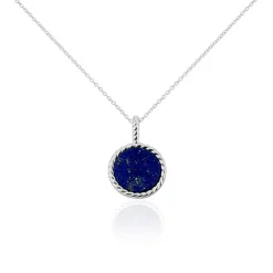 Histoire d'Or Collier Argent Blanc Zea Lapis Lazulis* Colliers|Colliers