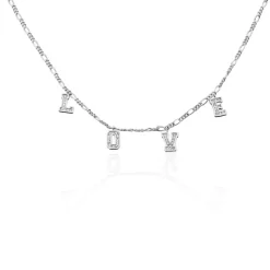 Clearance Histoire d'Or Collier Argent Cecilien Oxyde