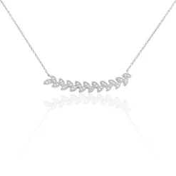 Histoire d'Or Collier Argent Eugenien Oxydes De Zirconium* Colliers|Colliers