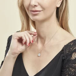 Outlet Histoire d'Or Collier Argent Eugenien Oxydes De Zirconium