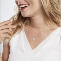 Histoire d'Or Collier Argent Glad Perles De Culture Nacre Oxydes De Zirconium* Colliers|Colliers