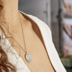 Online Histoire d'Or Collier Argent Henrick Oxydes De Zirconium