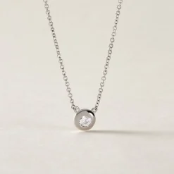 Histoire d'Or Collier Argent Laureano Oxydes De Zirconium