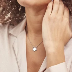 Histoire d'Or Collier Argent Mechtelt Oxydes De Zirconium* Colliers|Colliers