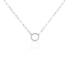 Histoire d'Or Collier Argent Sadoc Oxydes De Zirconium* Colliers|Colliers