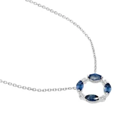 Histoire d'Or Collier Arlina Or Blanc Saphir Et Diamant* Colliers|Colliers