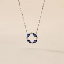 Histoire d'Or Collier Arlina Or Blanc Saphir Et Diamant* Colliers|Colliers