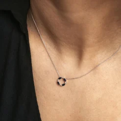 Histoire d'Or Collier Arlina Or Blanc Saphir Et Diamant* Colliers|Colliers