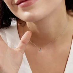 Online Histoire d'Or Collier Artemis Or Blanc Diamant