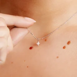 Histoire d'Or Collier Astre Precieux Argent Blanc Oxyde De Zirconium* Colliers|Colliers Fantaisie