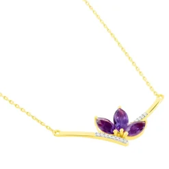 Histoire d'Or Collier Augustina Or Jaune Amethyste Oxyde De Zirconium* Colliers|Colliers