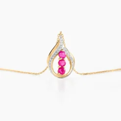 Histoire d'Or Collier Aurora Or Jaune Rubis Et Diamant* Colliers|Colliers