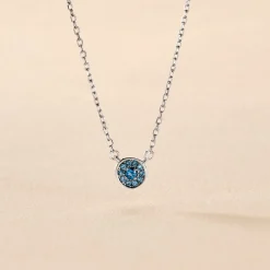 Hot Histoire d'Or Collier Auxana Argent Blanc Oxyde De Zirconium argent blanc oxyde rose