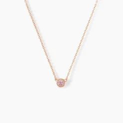 New Histoire d'Or Collier Auxana Argent Rose Oxyde De Zirconium argent rose oxyde violet