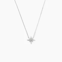 New Histoire d'Or Collier Aveline Or Blanc Diamant