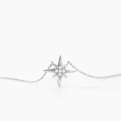 New Histoire d'Or Collier Aveline Or Blanc Diamant