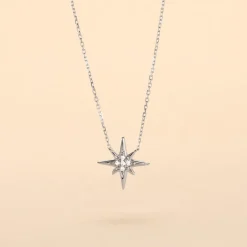 New Histoire d'Or Collier Aveline Or Blanc Diamant