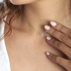 New Histoire d'Or Collier Aveline Or Blanc Diamant