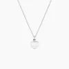 New Histoire d'Or Collier Barbara Argent Blanc