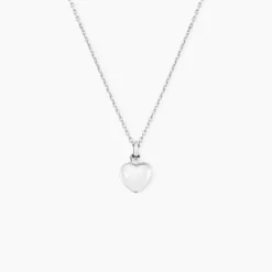 New Histoire d'Or Collier Barbara Argent Blanc