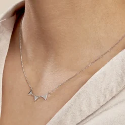 Sale Histoire d'Or Collier Bartoumieu Argent Blanc Oxyde De Zirconium