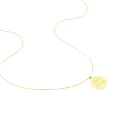 Discount Histoire d'Or Collier Benedicte Message Or Jaune