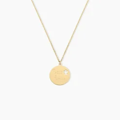 Histoire d'Or Collier Benedicte Message Or Jaune