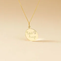 Histoire d'Or Collier Benedicte Message Or Jaune