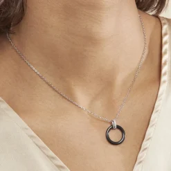 Histoire d'Or Collier Bertillianne Argent Blanc Céramique Et Oxyde De Zirconium* Colliers|Colliers