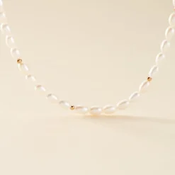 Histoire d'Or Collier Billes Or Jaune Perle De Culture