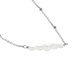 Hot Histoire d'Or Collier Blaine Argent Blanc Perle De Culture