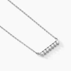 Histoire d'Or Collier Blitalia Or Blanc Diamant Synthétique* Colliers|Colliers
