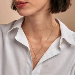 Discount Histoire d'Or Collier Bobbie Plaqué Or Jaune Oxyde De Zirconium