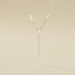 Online Histoire d'Or Collier Bormana Argent Blanc Oxyde De Zirconium