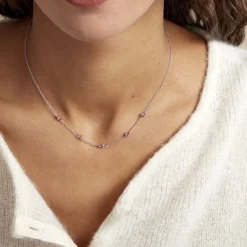 Histoire d'Or Collier Borya Argent Blanc Oxyde De Zirconium* Colliers|Colliers