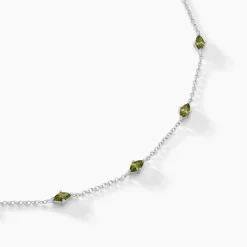 Histoire d'Or Collier Borya Argent Blanc Oxyde De Zirconium argent blanc oxyde vert