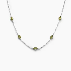 Histoire d'Or Collier Borya Argent Blanc Oxyde De Zirconium argent blanc oxyde vert