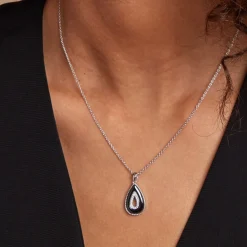 Histoire d'Or Collier Boyce Argent Blanc Céramique Oxyde De Zirconium