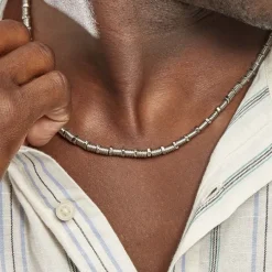 Histoire d'Or Collier Bryann Acier Gris* Colliers|Colliers