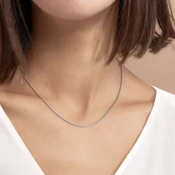 Histoire d'Or Collier Cacilda Maille Corde Argent Blanc* Colliers|Colliers