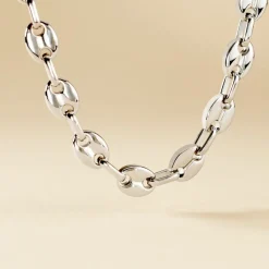 New Histoire d'Or Collier Cadia Acier Blanc