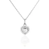 Hot Histoire d'Or Collier Calvi Argent Blanc Oxyde De Zirconium
